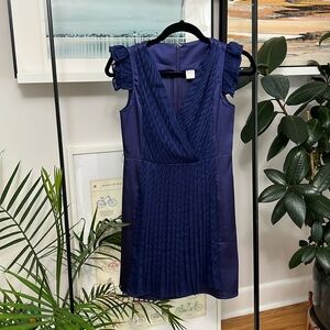 Royal purple panelled dress